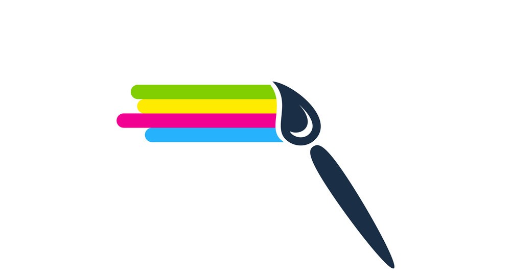 Color Paint Logo Icon Design